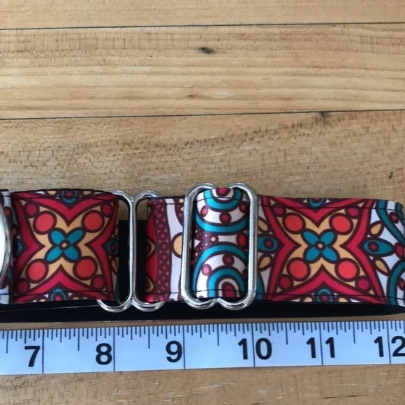Dog Collar Geometric Psychedelic Style Pattern - Picture 3 of 5